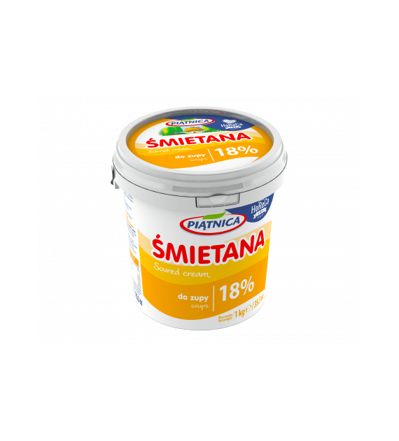 PIĄTNICA Śmietana 18% wiaderko 1kg /6