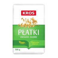 KROS  Płatki owsiane zwykłe papier 500g /10