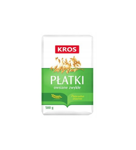 KROS Płatki Owsiane zwykłe papier 500g /10