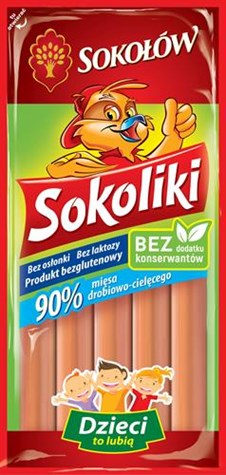W- SOKOŁÓW Parówki sokoliki 140g /18