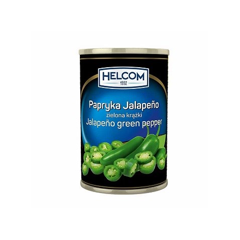GREEK Papryka ziel. jalapeno krążki 3kg/1560g/6