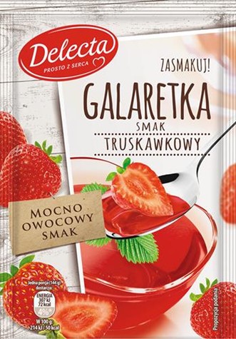 DELECTA Galaretka 70g truskawka /20/