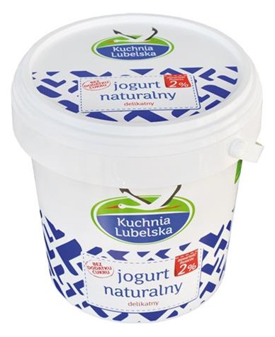 BIELUCH Jogurt naturalny 2% 1kg /6/ wiaderko