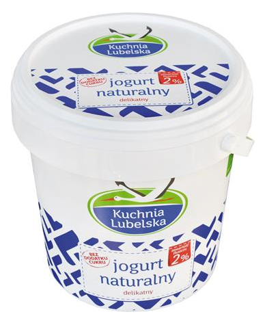 BIELUCH Jogurt naturalny 2% wiaderko 1kg /6