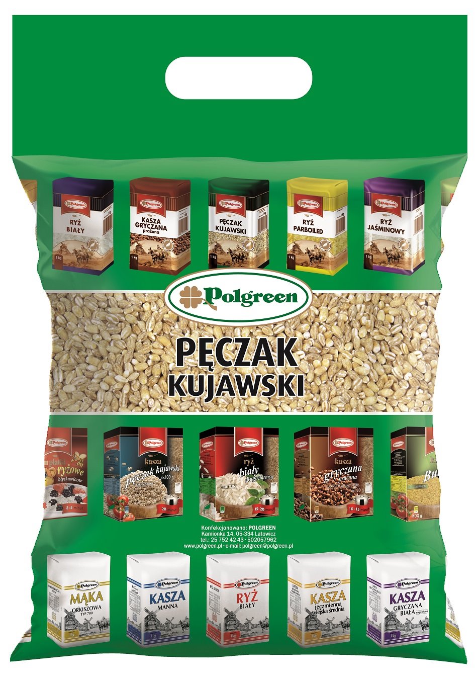 POLGREEN Kasza jęczmienna pęczak 5kg /1/