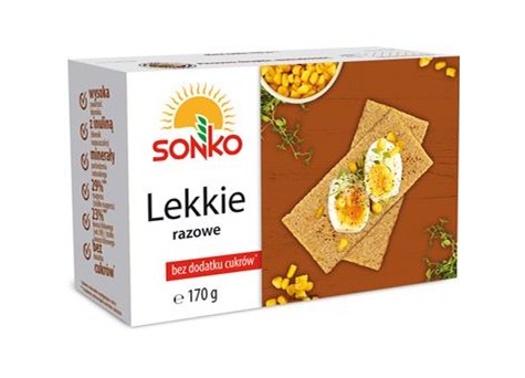 SONKO Pieczywo lekkie razowe 170g /10/