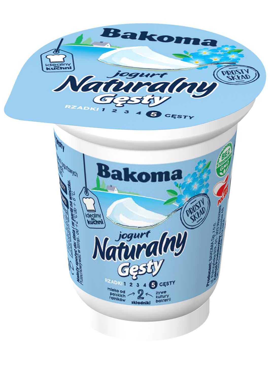 BAKOMA Jogurt naturalny 150g gęsty /20/