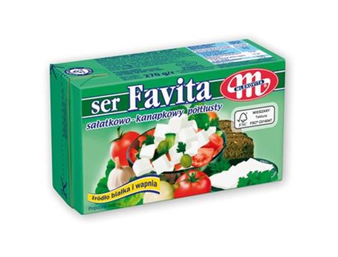 MLEKOVITA Ser feta FAVITA 16% zielona 270g /6/