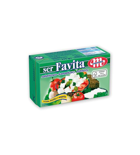 MLEKOVITA Ser feta FAVITA 16% zielona 270g /6