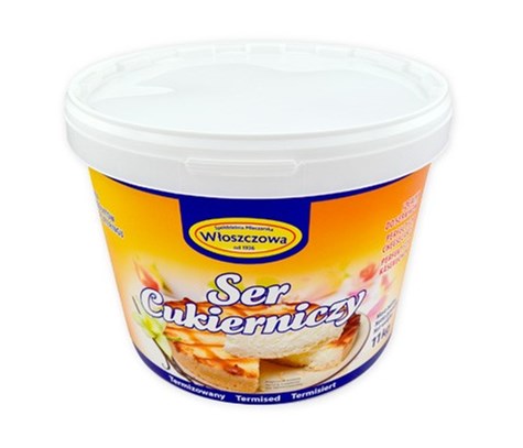 WŁOSZCZOWA Twaróg cukierniczy śmietankowy 11kg /1