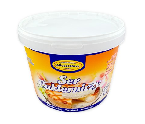 WŁOSZCZOWA Twaróg cukierniczy śmietankowy 11kg /1
