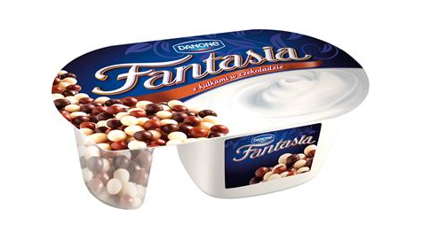 DANONE Jogurt Fantasia z kulkami czekolad 100g/12