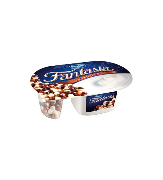 DANONE Jogurt Fantasia z kulkami czekolad 100g/12