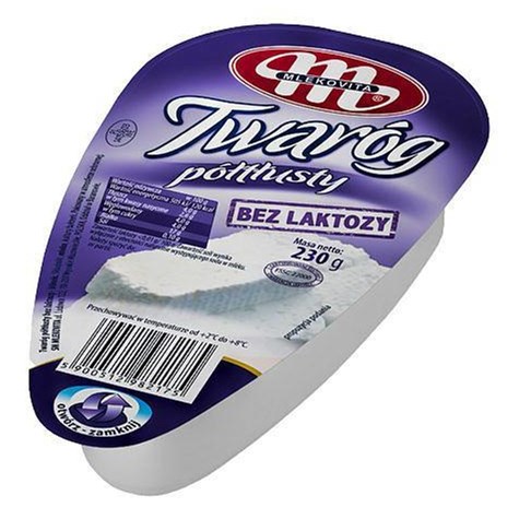 MLEKOVITA Twaróg klinek półtł. bez lakt. 230g /8