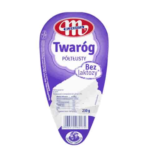 MLEKOVITA Twaróg klinek półtł. bez lakt. 230g /8