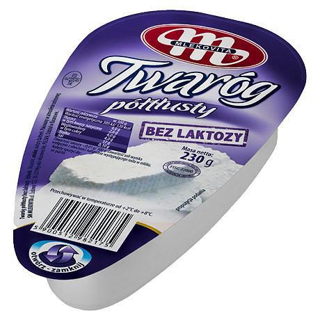 MLEKOVITA Twaróg klinek półtł. 230g b/laktozy /8/