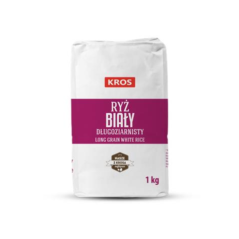 KROS Ryż biały papier 1kg/10