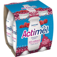 DANONE Actimel malina 4x100g /6