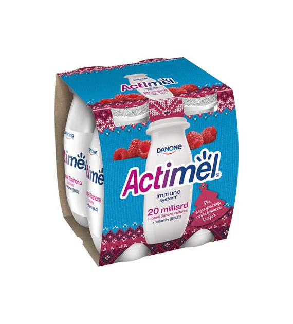 DANONE Actimel malina 4x100g /6