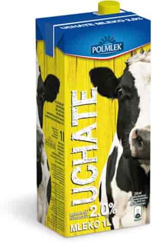 POLMLEK Mleko UHT Łagodne 2% bez laktozy 1l /12