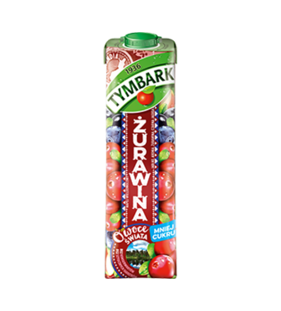TYMBARK Owoce świata napój żurawina 1l/12