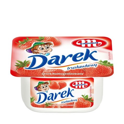 MLEKOVITA Serek homo Darek truskawkowy 150g /16