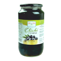 GREEK Oliwki czarne drylowane 900g/450g/6