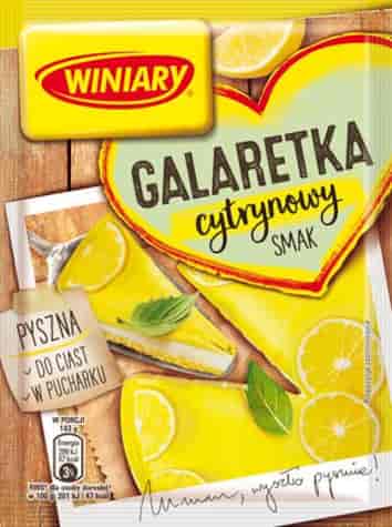 WINIARY Galaretka cytrynowa 71g /22