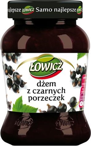 ŁOWICZ Dżem czarna porzeczka n/s 450g/6/*6