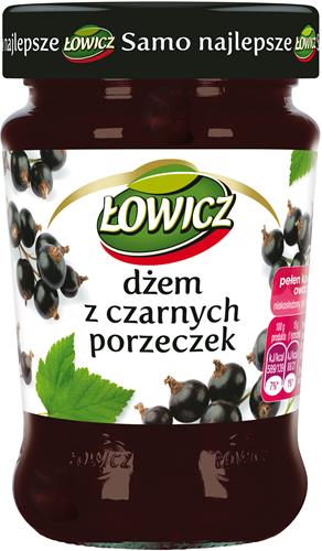 ŁOWICZ Dżem 280g n/s czarna porzeczka /8/