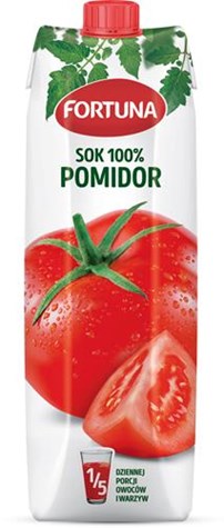 FORTUNA Sok 100% pomidor 1l /12