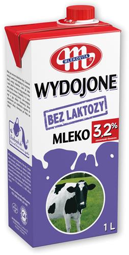 MLEKOVITA Mleko Wydojone b/laktozy 1l 3,2% /12/