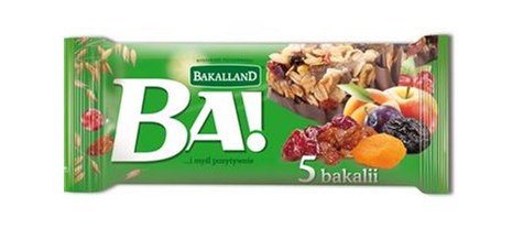 BAKALLAND Baton 40g*25szt 5 bakalii/1