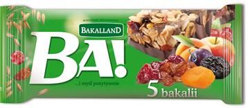 BAKALLAND Baton 40g*25szt 5 bakalii/1