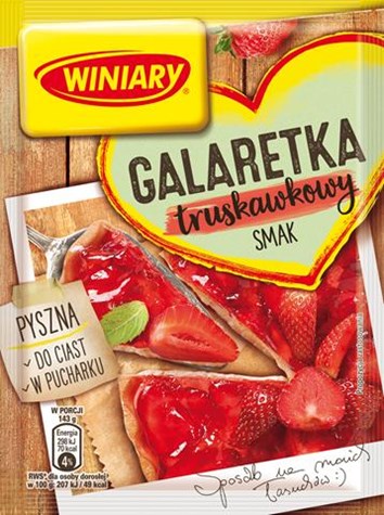 WINIARY Galaretka truskawkowa 71g /22