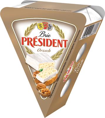 PRESIDENT Brie 125g orzech /12/