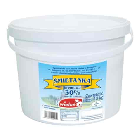 WIELUŃ Śmietana 30% wiadro 10l /1