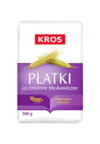 KROS  Płatki jęczmienne błyskawiczne 500g /10