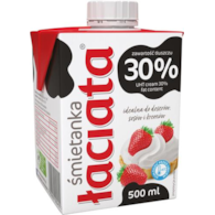 ŁACIATE Śmietana UHT 30% 0,5l /8
