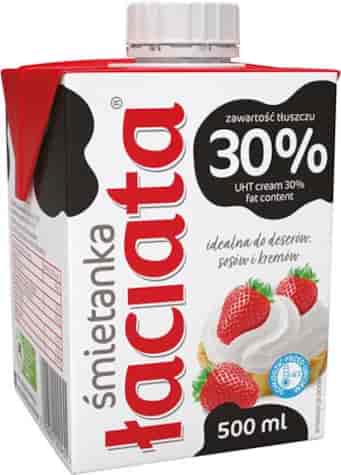 ŁACIATE Śmietana UHT 30% 0,5l /8