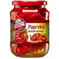 MOSSO Papryka konserwowa ćwiartki 720g/280g/6