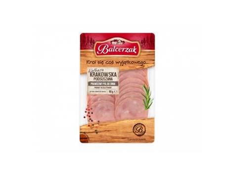 W- BALCERZAK Plastry 100g krakowska sucha wiep.