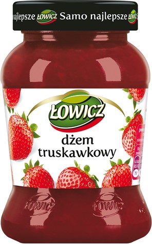 ŁOWICZ Dżem 450g n/s truskawka /6/*6