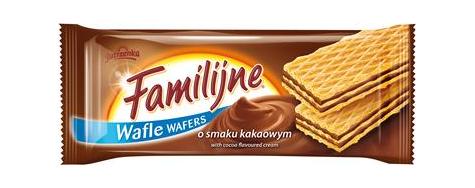 JUTRZENKA Wafle Familijne kakaowe 180g /24