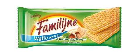 JUTRZENKA Wafle familijne 180g orzech /24/*6