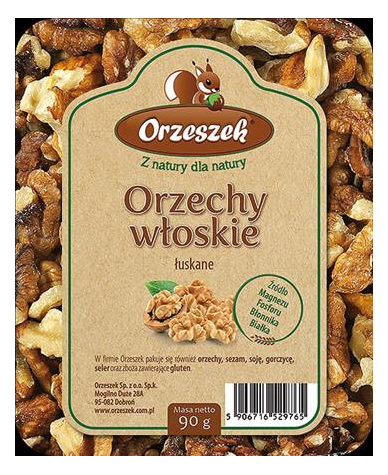 ORZESZEK Orzechy włoskie łuskane 90g/10
