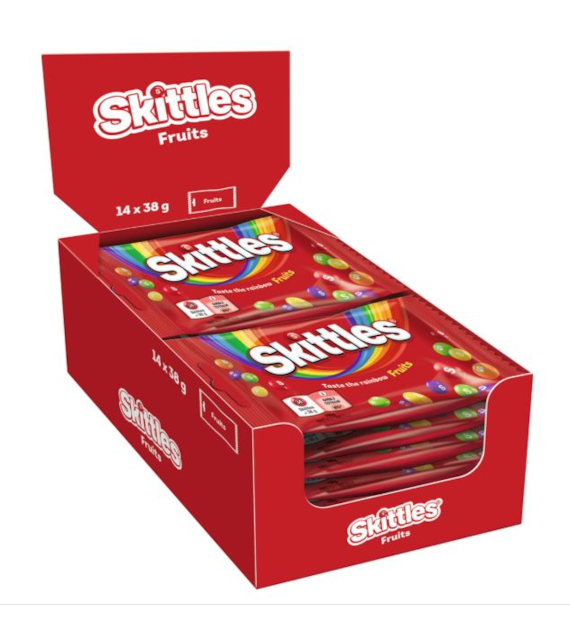 WRIGLEY Cukierki Skittles Fruits 38gx14szt/1