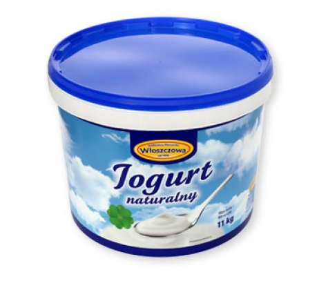 WŁOSZCZOWA Jogurt naturalny wiadro 11kg /1