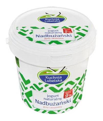 BIELUCH Jogurt naturalny 9% 1kg /6/ wiaderko