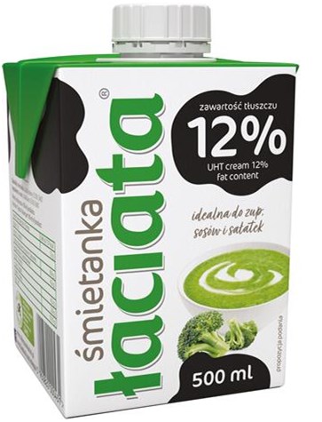 ŁACIATE Śmietana UHT 12% 0,5l /8